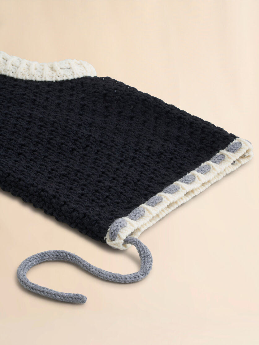Black wool balaclava with ears - Other accessories - Image 3