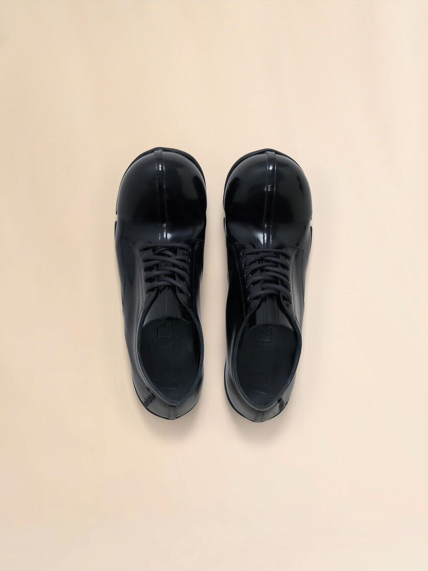 Black patent leather Wave lace up - Lace-ups - Image 4