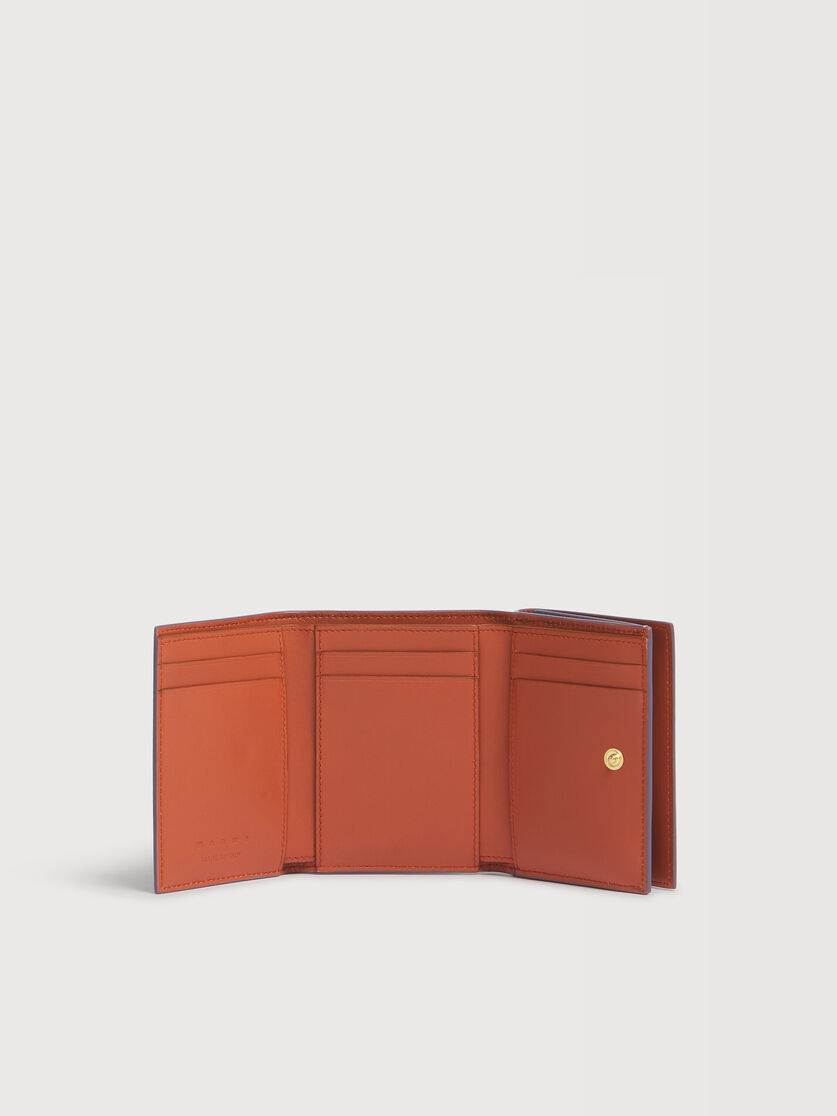 パープル レザー Marni Mending 三つ折りウォレット, Image 2