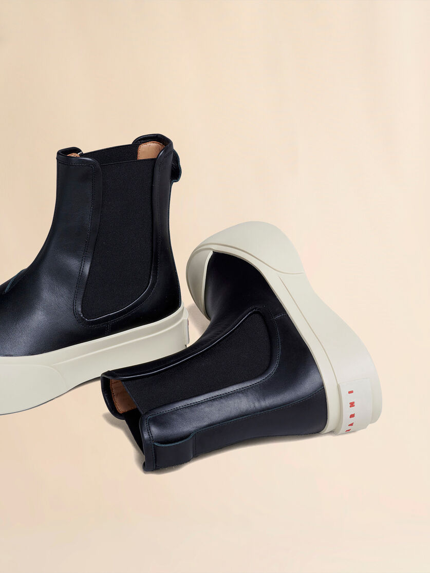 Black nappa leather PABLO Chelsea boot - Boots - Image 4