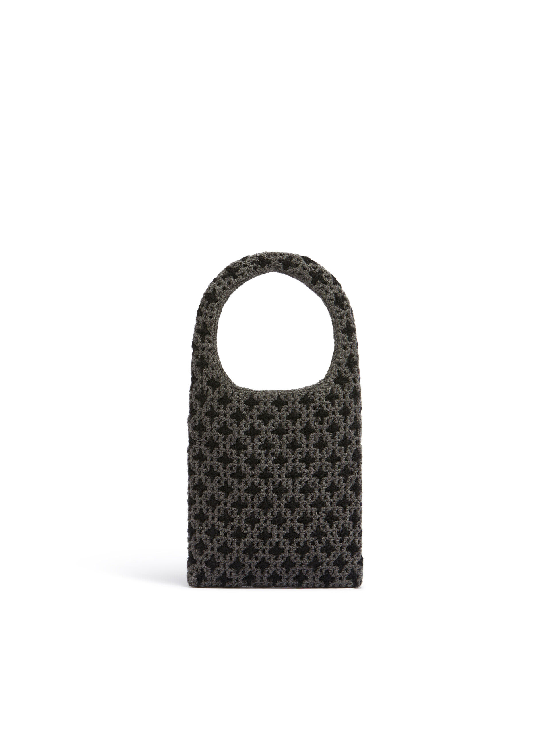 【MARNI】マルニ ショッピングバッグ リバーシブル レッド MARNI MARKET リバーシブルニット ミニバッグ | Marni