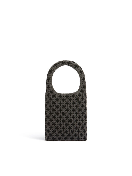 グレー MARNI MARKET リバーシブル ニット ミニバッグ - ショッピングバッグ