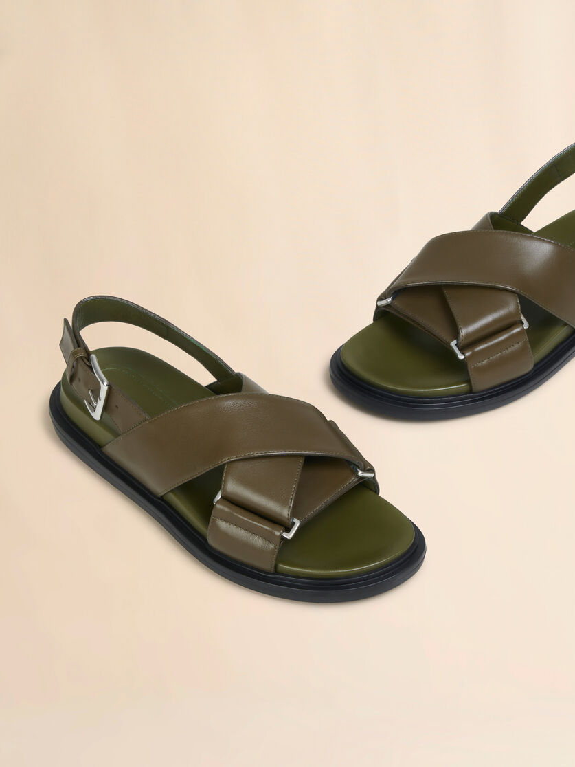 Brown leather Fussbett - Sandals - Image 4