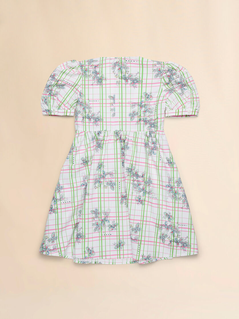Poplin dress with Greenhouse pattern - Dresses - Image 2