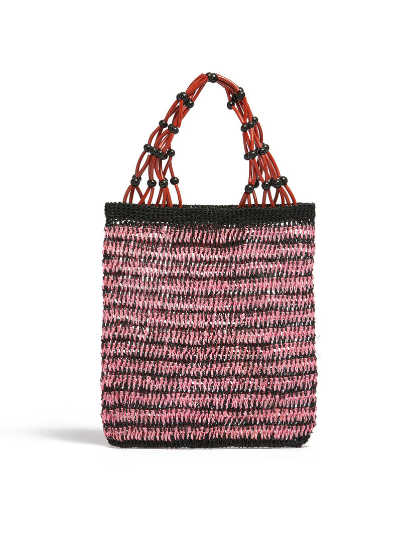 ピンク MARNI MARKET FIQUE ナチュラルファイバー ネットショッパー - ショッピングバッグ - Image 3