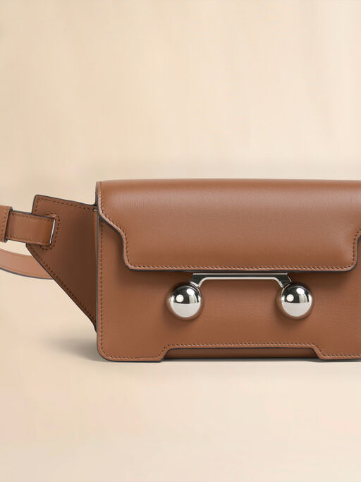 Brown leather Trunkaroo crossbody bag - Belt Bags