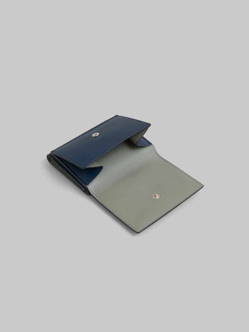 ブラック レザー製 三つ折りウォレット、レイズド マルニロゴ - 財布 - Image 5