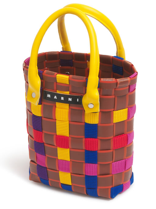 レモン MARNI MARKET MINI TAPE BASKET - ショッピングバッグ