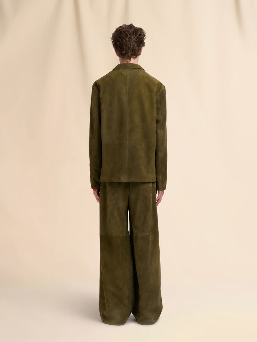 Deep green suede jacket - Jackets - Image 3