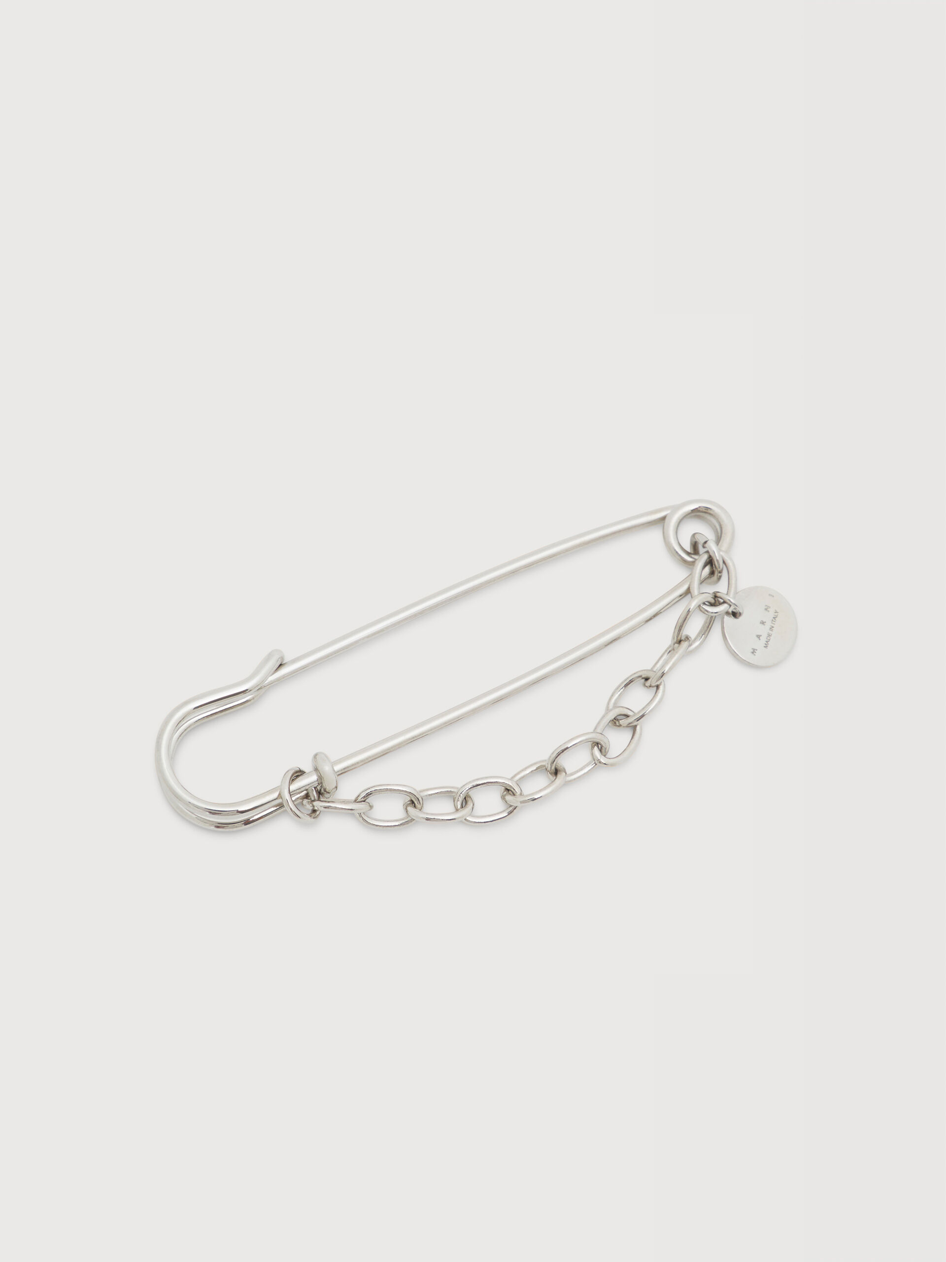 シルバートーン安全ピンブローチ | Marni
