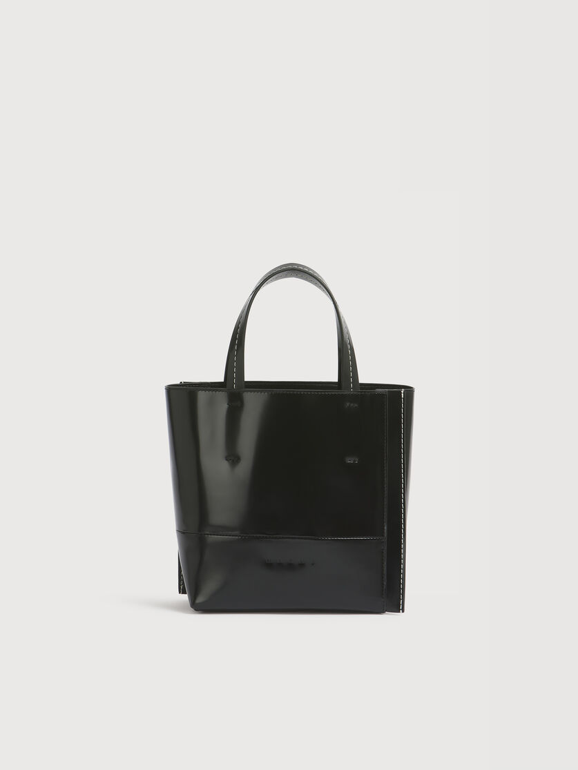 ブラックレザー スモール Museo Edgeバッグ, Image 1