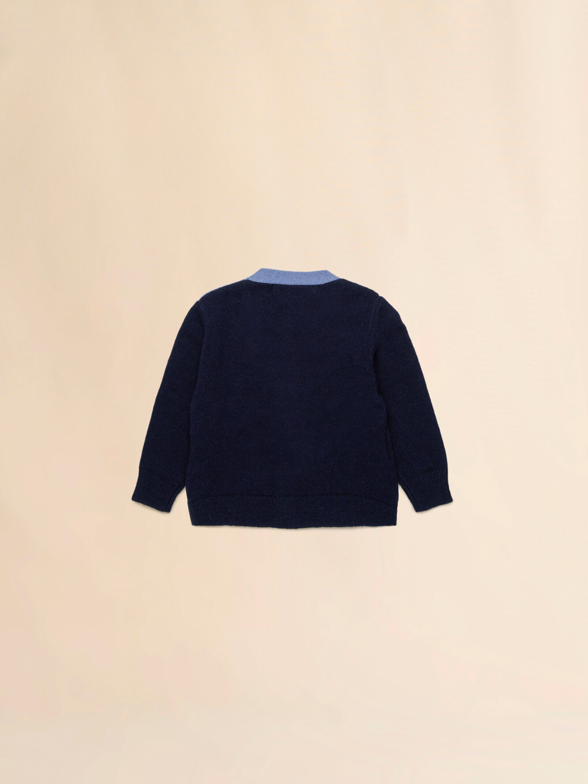 Blue wool-nylon half-and-half cardigan | Marni
