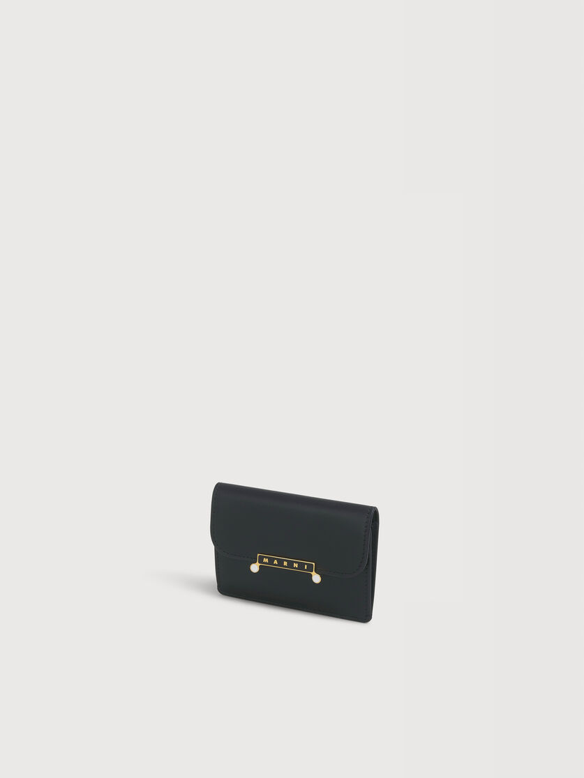 Black leather Envelope card holder, Image 4