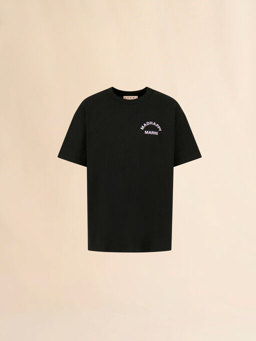 Marni + Madhappy black cotton T-shirt with animal print - Shirts