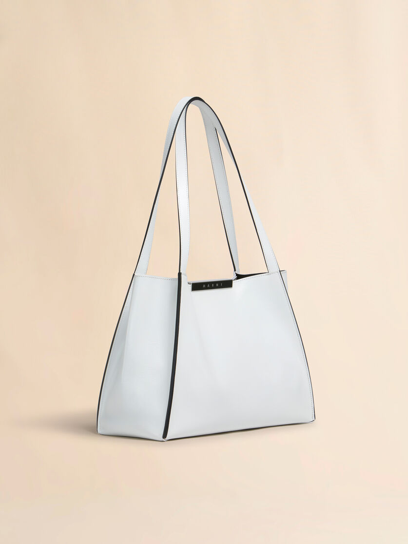 Black leather Cresta E/W small tote bag - Shopping Bags - Image 6