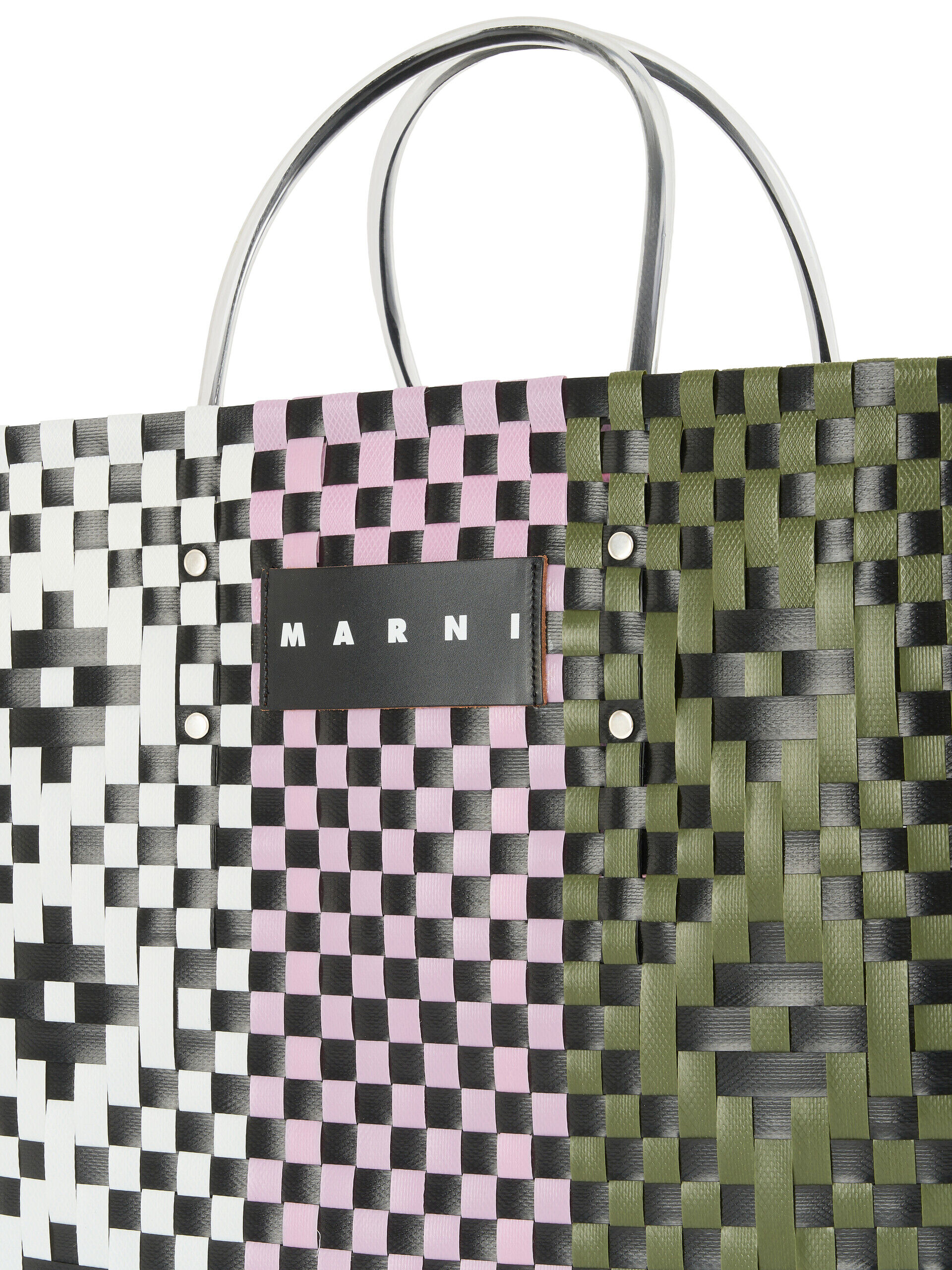 MARNI MARKET　マルニかごバッグ　ラージ レッド ロンバス MARNI MARKET ラージバスケットバッグ | Marni