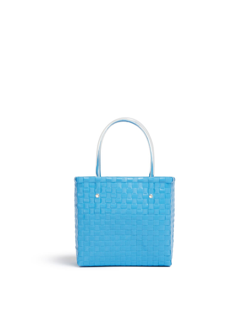 Light blue MARNI MARKET ANIMAL BASKET bag - Shopping Bags - Image 3