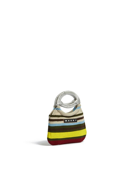 ライトイエロー MARNI MARKET ミニBoat バッグ - ショッピングバッグ
