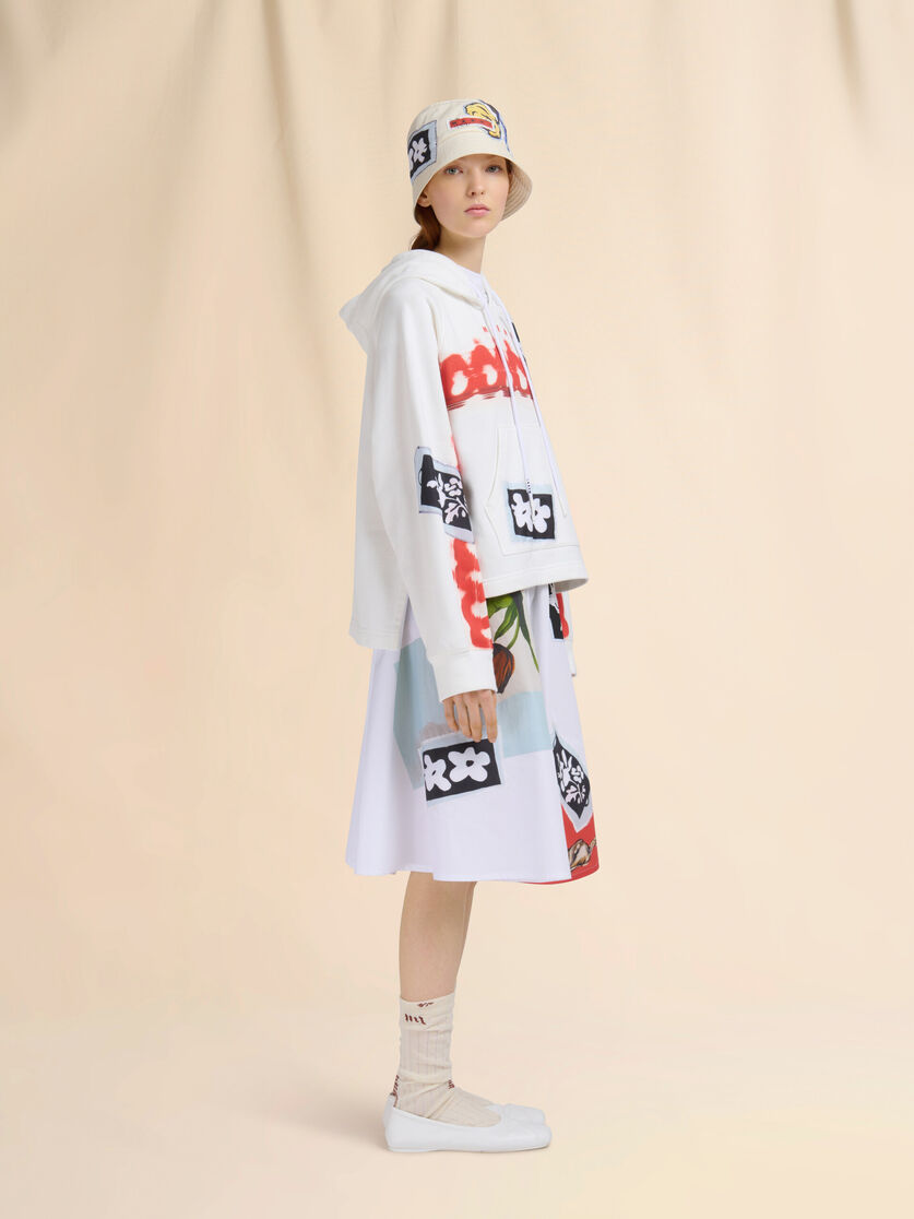 Cream cotton hoodie - Sweaters - Image 5