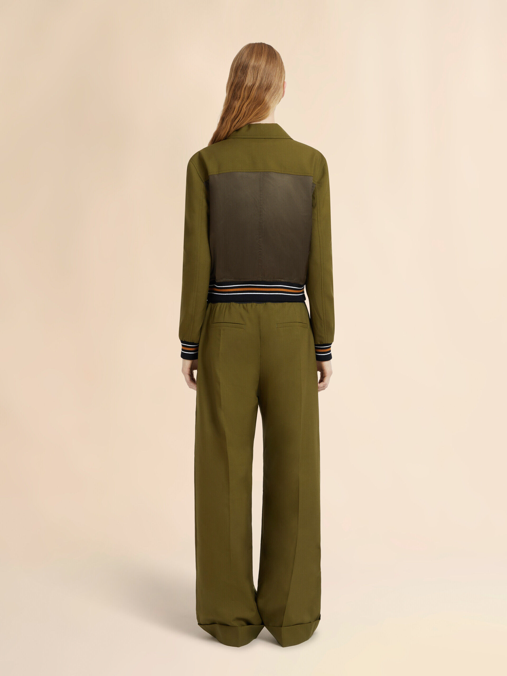 Green tropical wool bomber jacket | Marni