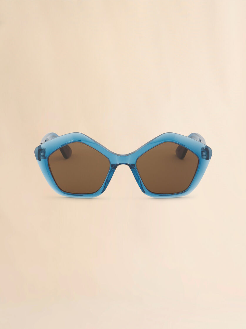 Translucent light blue Eluvi sunglasses, Image 1