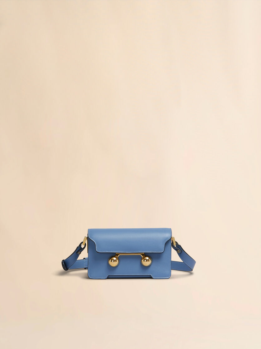 Blue leather Trunkaroo mini shoulder bag | Marni