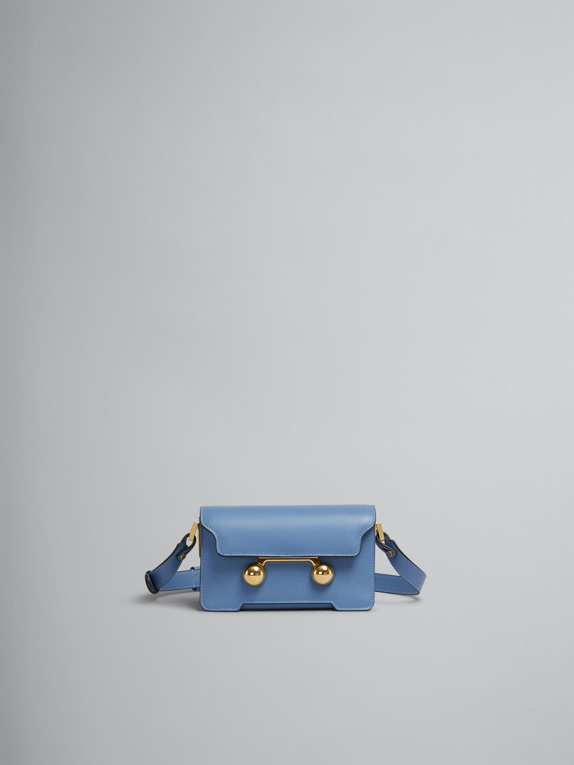 Blue leather Trunkaroo mini shoulder bag - Shoulder Bags - Image 1