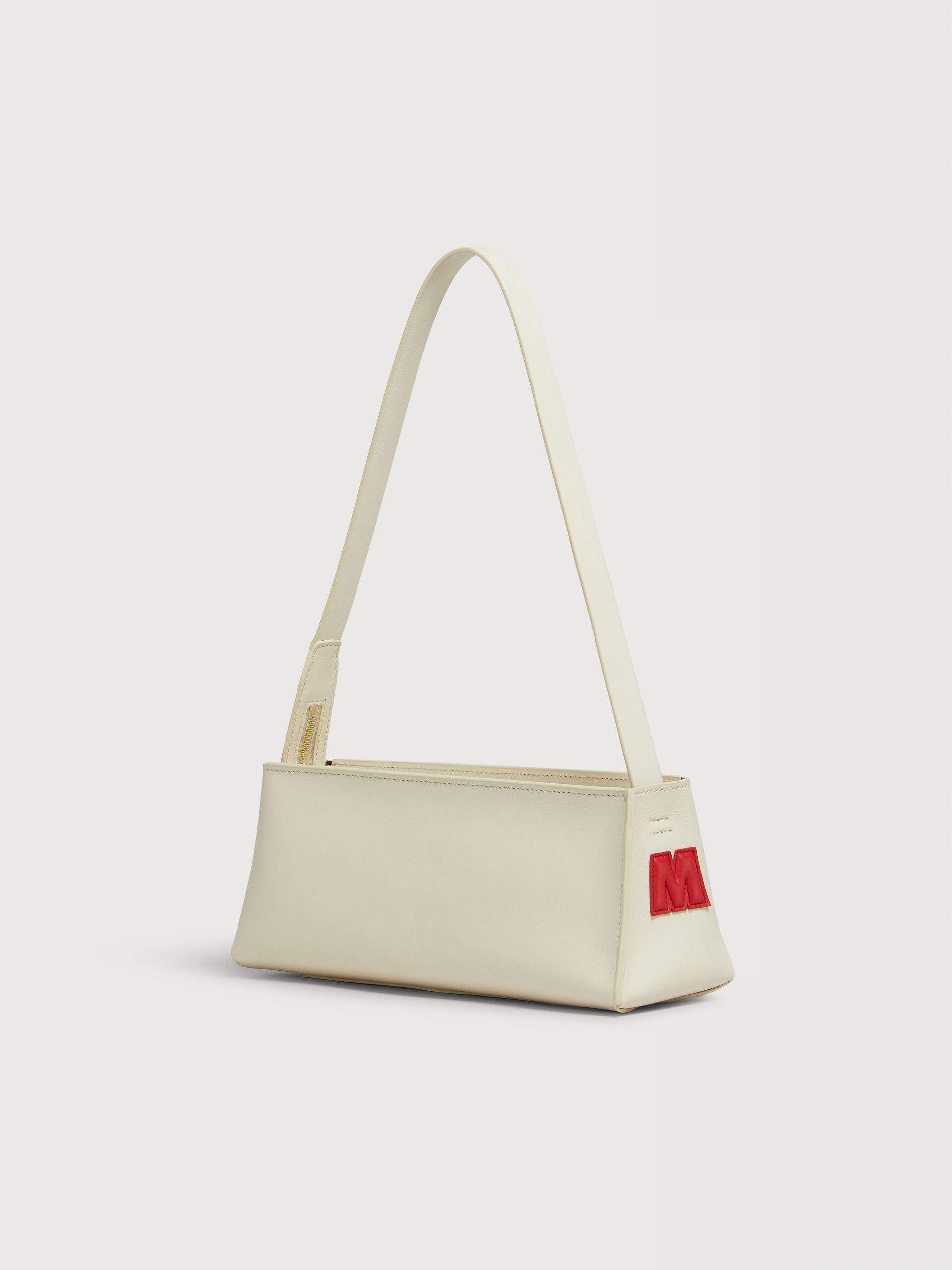 Cream leather Museo bag | Marni