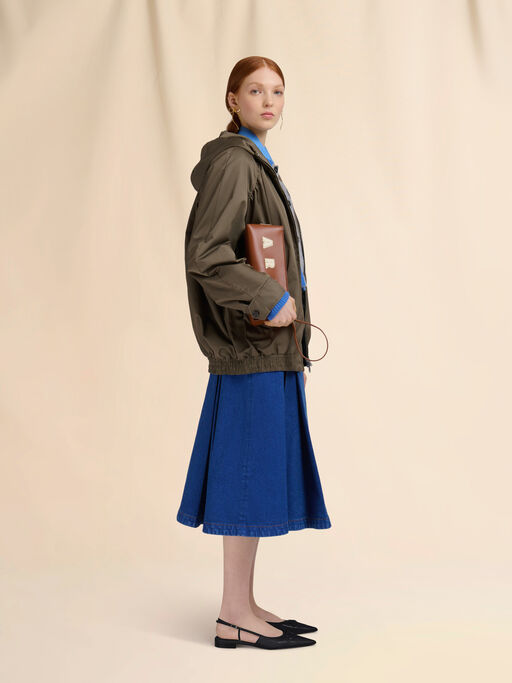 Blue organic poplin shirt with Marni Mending - Shirts