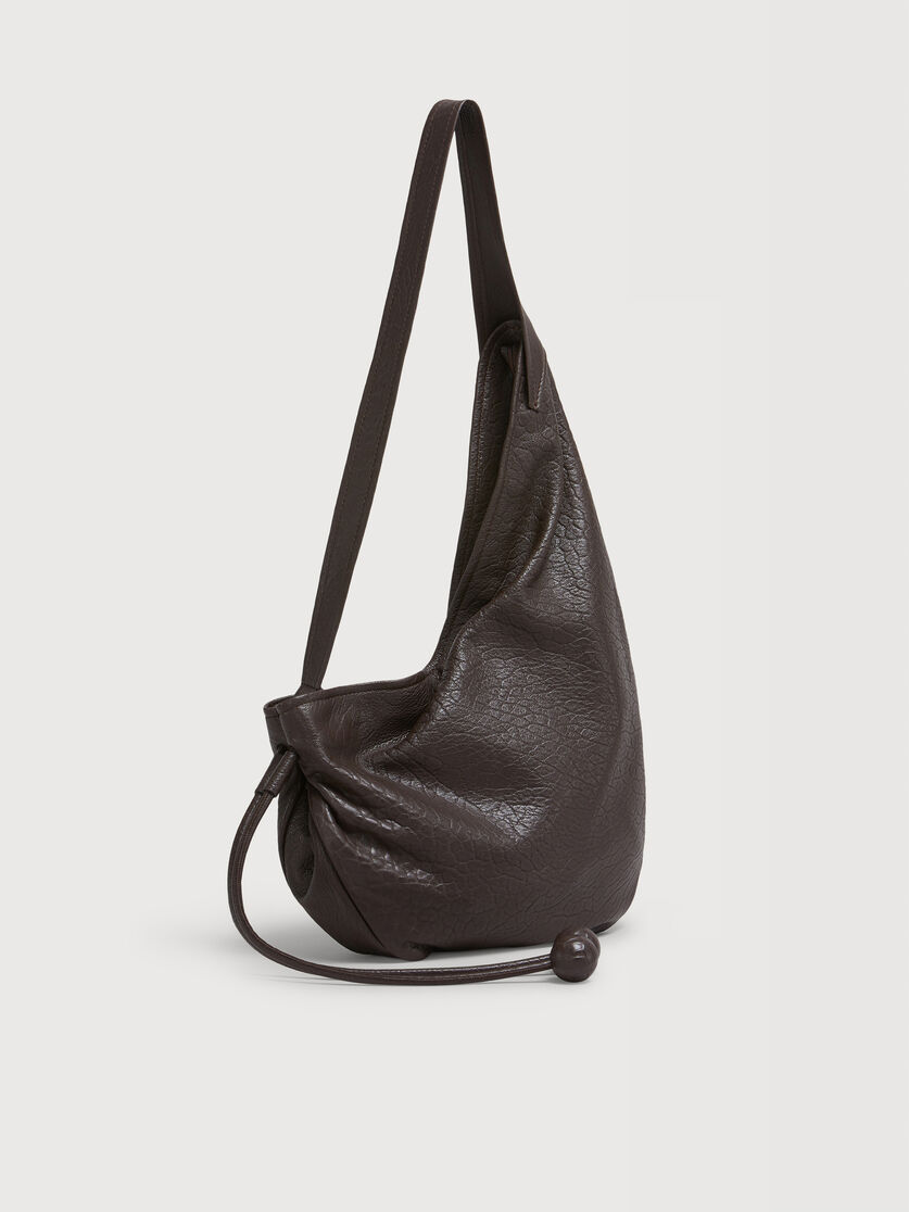 Small brown nappa Hobo bag, Image 5