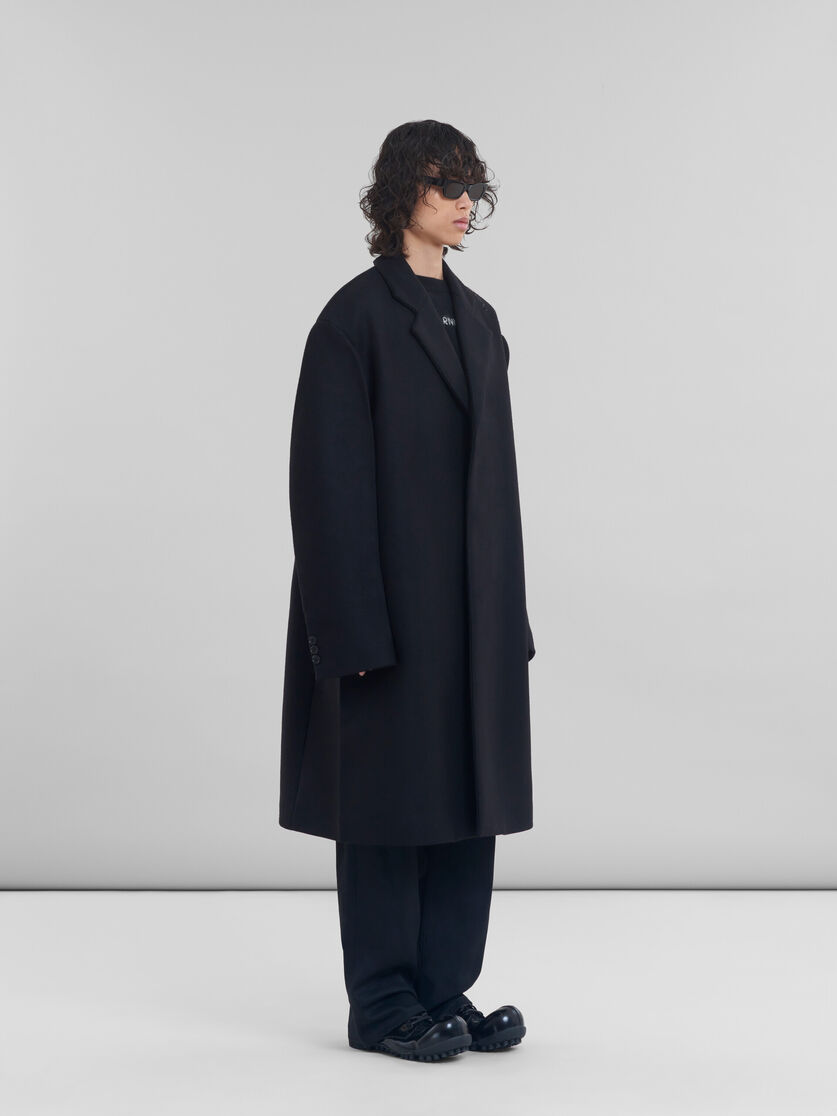 ブラック ウール製 オーバーサイズコート | Marni