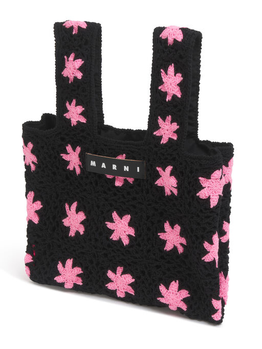 ブラック MARNI MARKET MINI FISH BAG - ショッピングバッグ