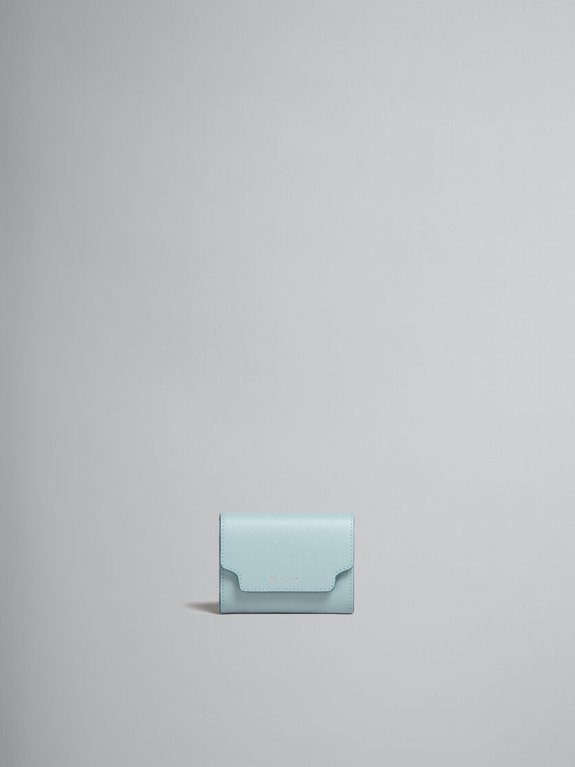 ライトブルー サフィアーノレザー製コインケース - 財布 - Image 1