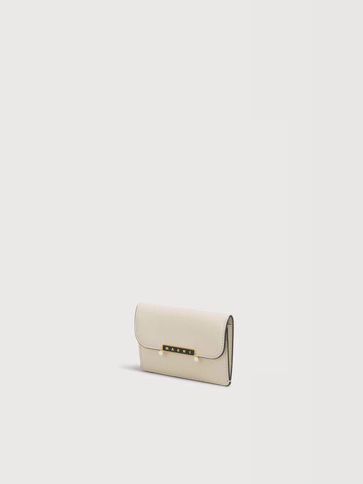 Cream leather Envelope card holder - Wallets