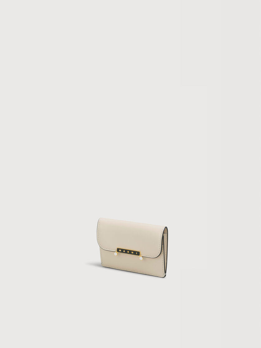 Cremefarbenes Kartenetui Envelope aus Leder, Image 4