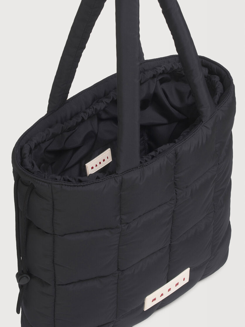 ブラック Puff トートバッグ, Image 4