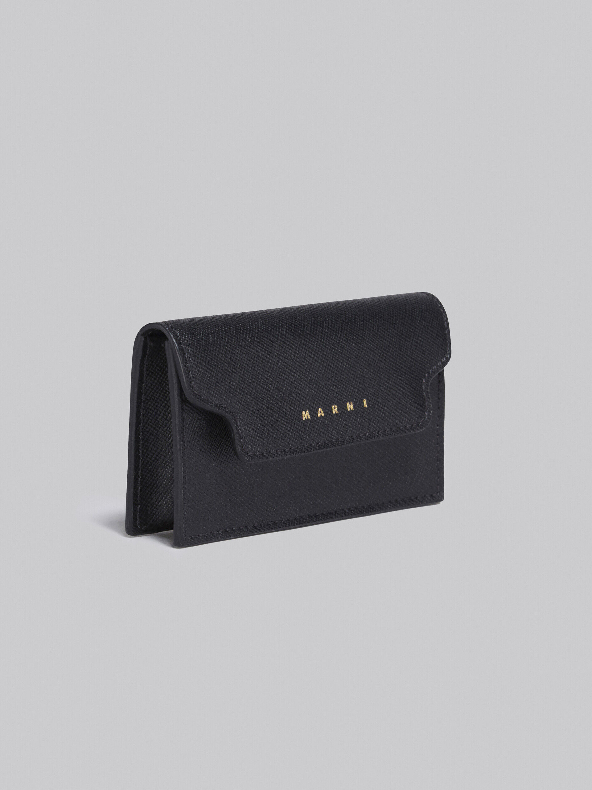 Black saffiano leather business card case | Marni