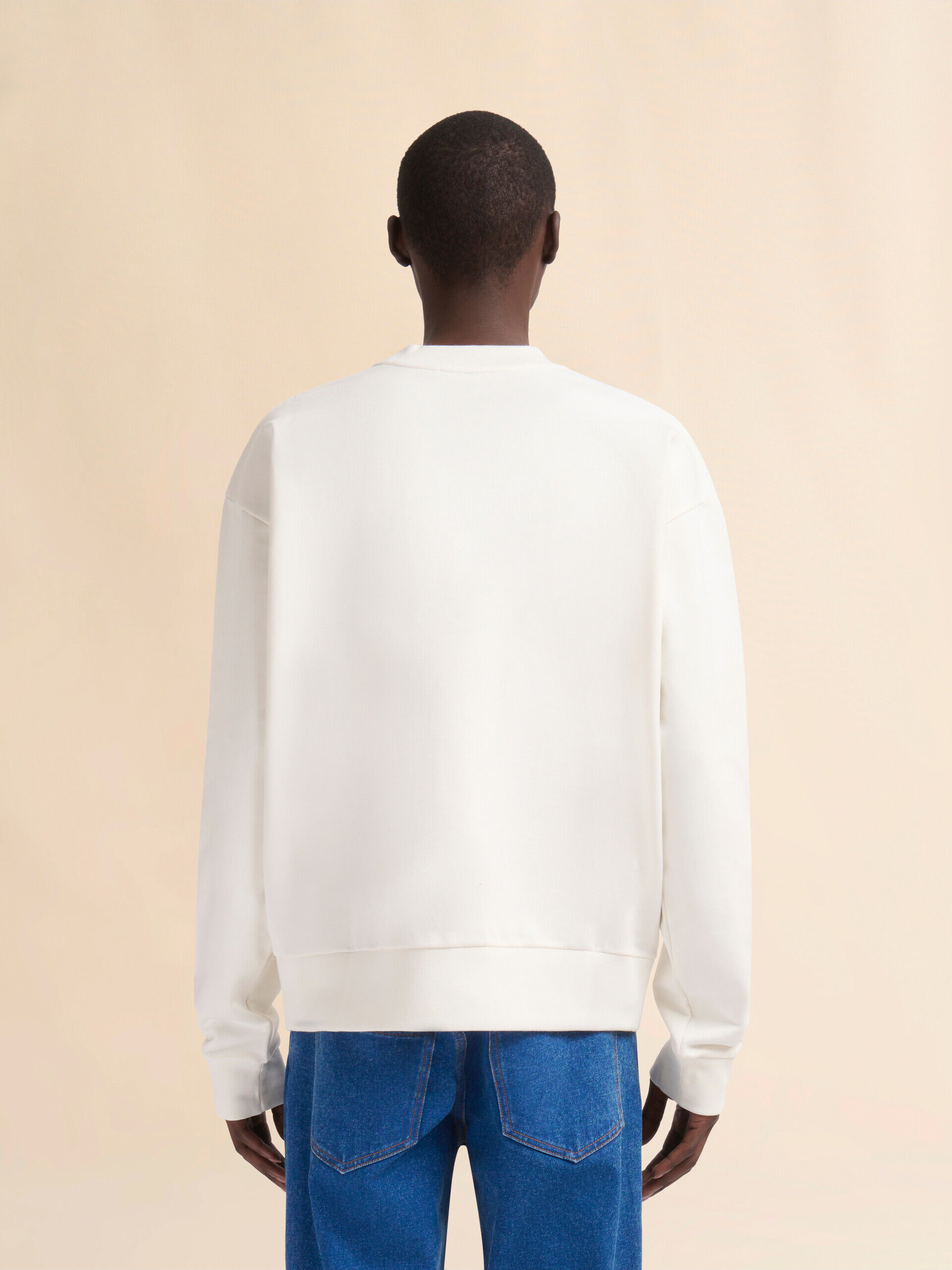 Marni (マルニ) ミニロゴ コットン スウェットシャツ ブルー ミニロゴ入り オーガニックコットン製スウェットシャツ