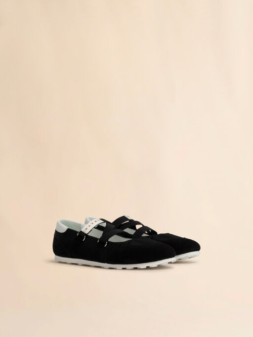 Soccer Retro black ballerina trainers - Sneakers