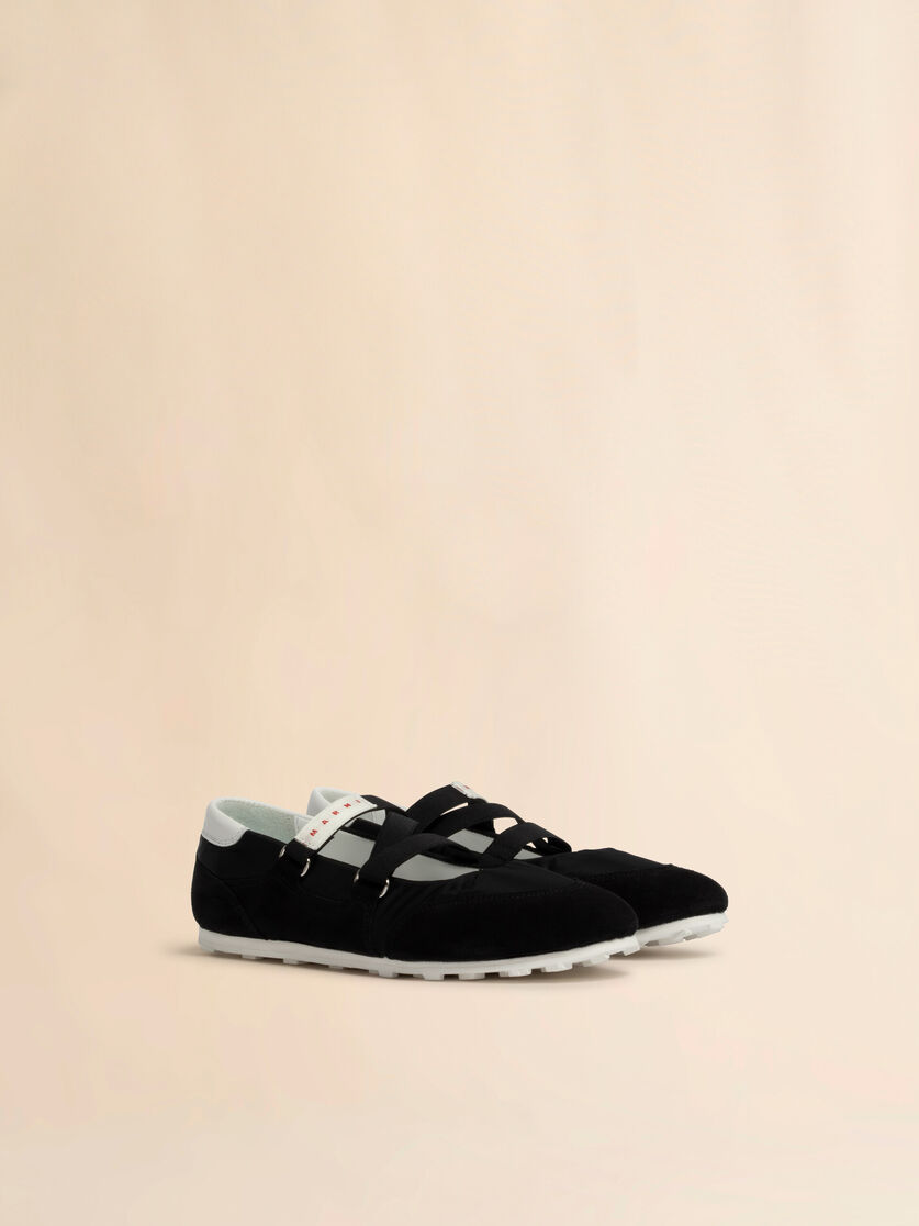 Soccer Retro black ballerina trainers - Sneakers - Image 2