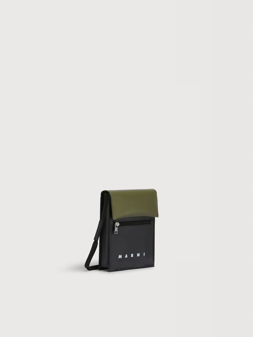 Deep green and black Tribeca shoulder bag, Image 2