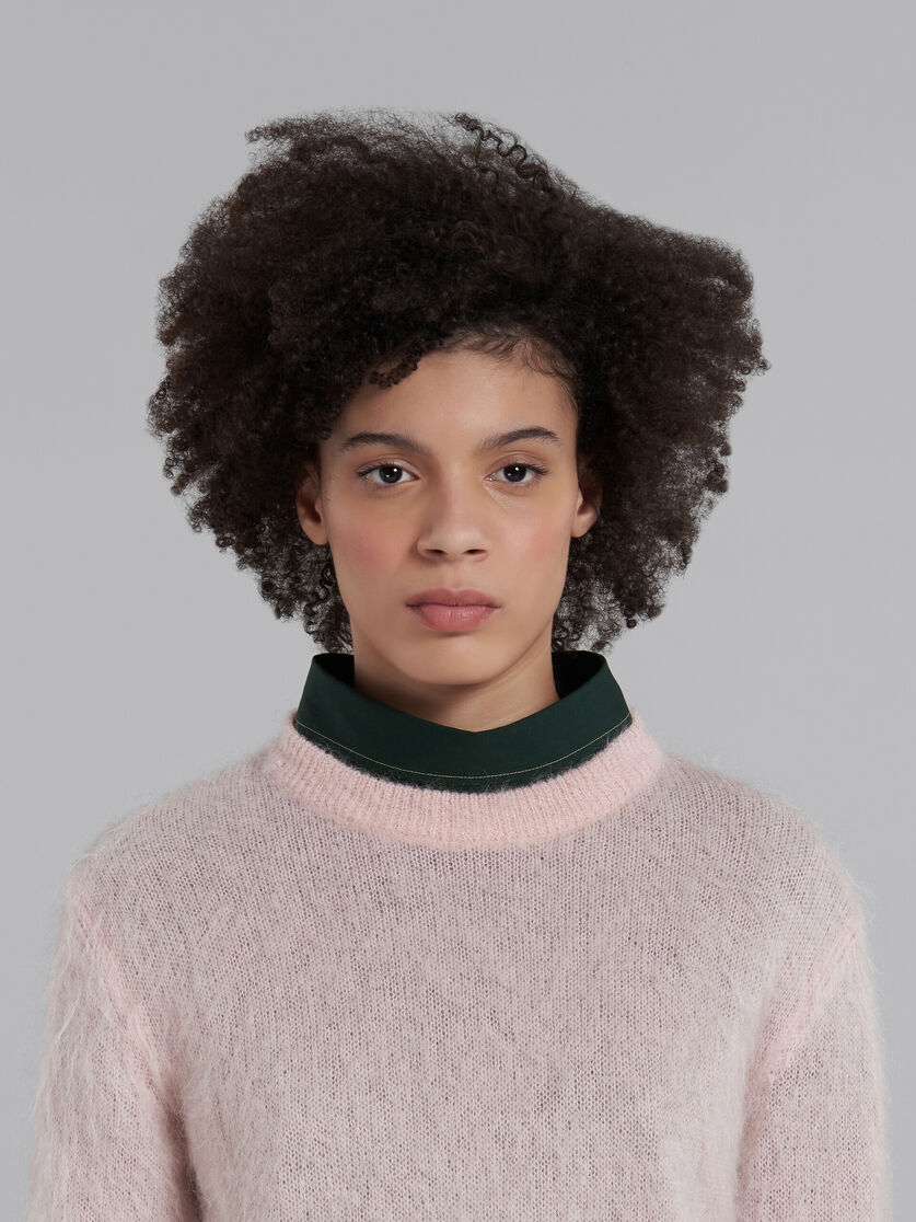 Pink mohair and wool jumper - Pullovers - Image 4