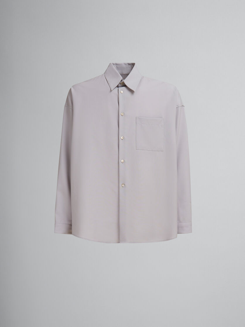 グレー トロピカルウール製 長袖シャツ | Marni