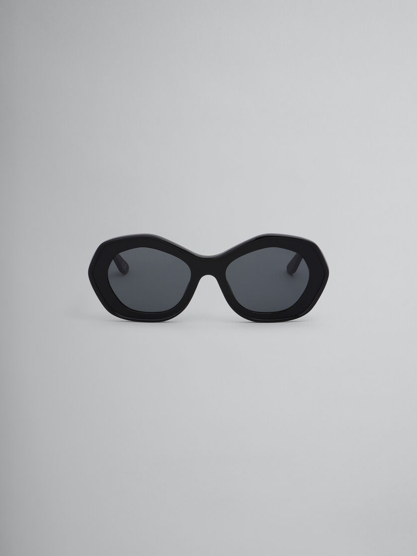 Ulawun Vulcano Sonnenbrille aus schwarzem Acetat - Optisch - Image 1