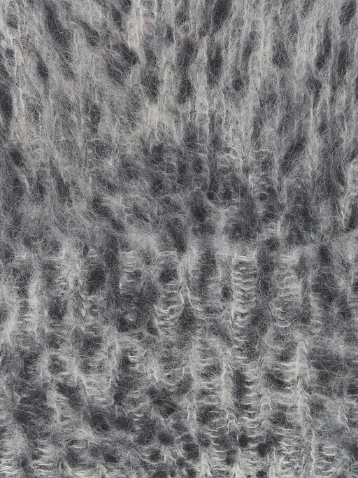 Grey alpaca-blend beanie - Hats