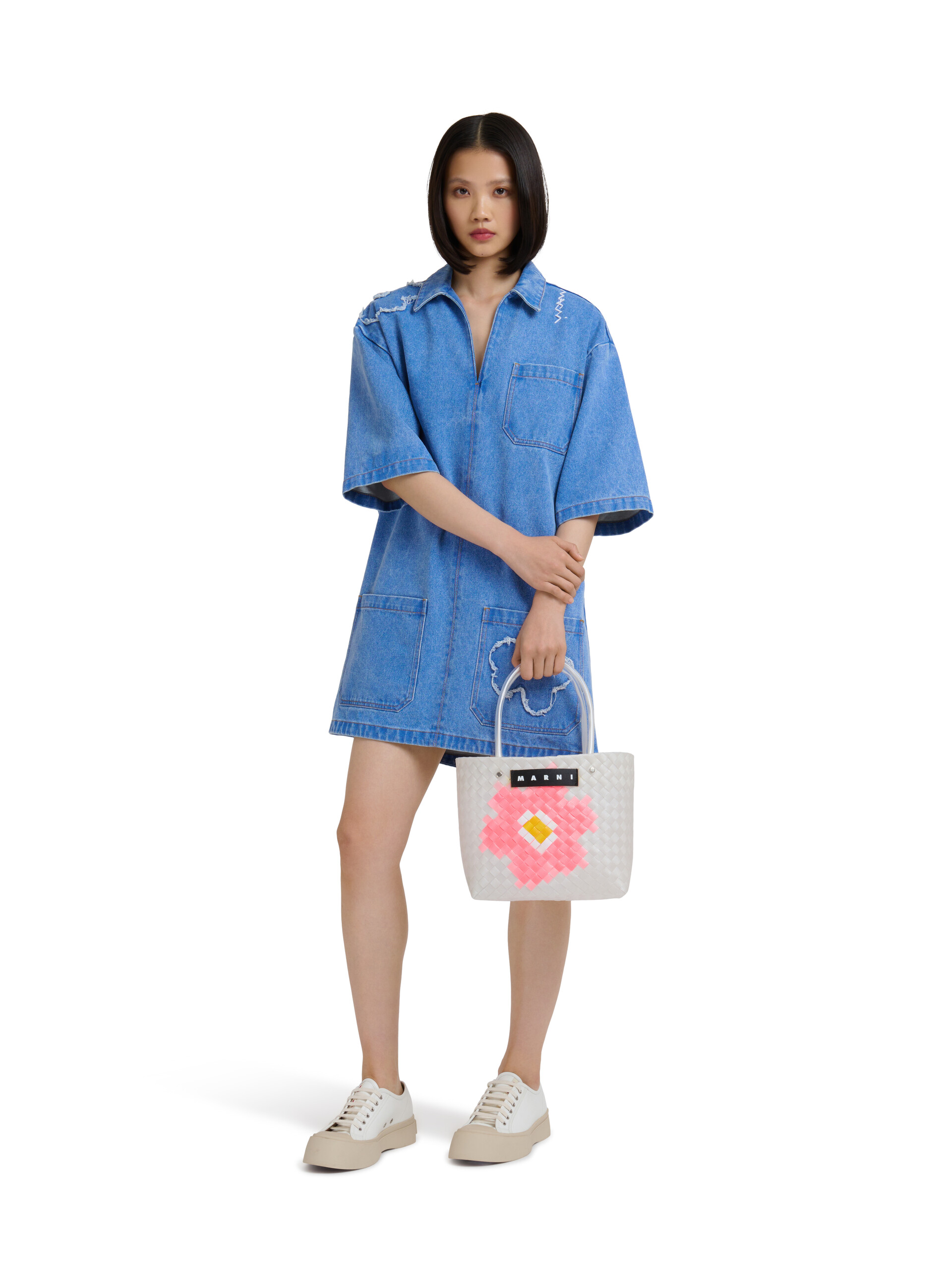 ウィステリア MARNI MARKET FLOWER BASKET BAG - ショッピングバッグ - Image 2