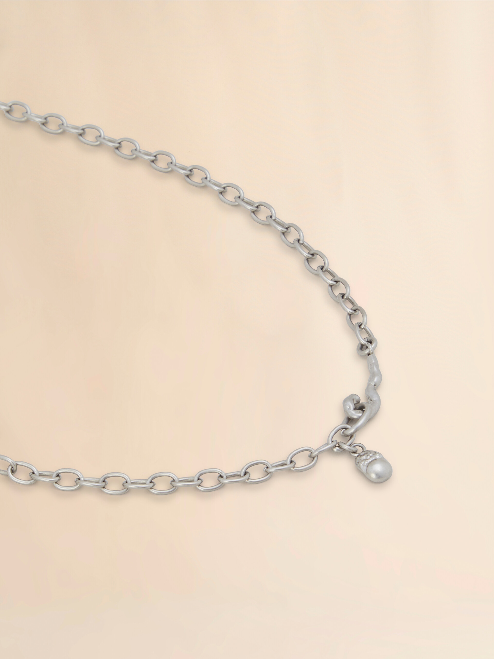Pearls and crystals Flower Delirium chain necklace - Necklaces - Image 3