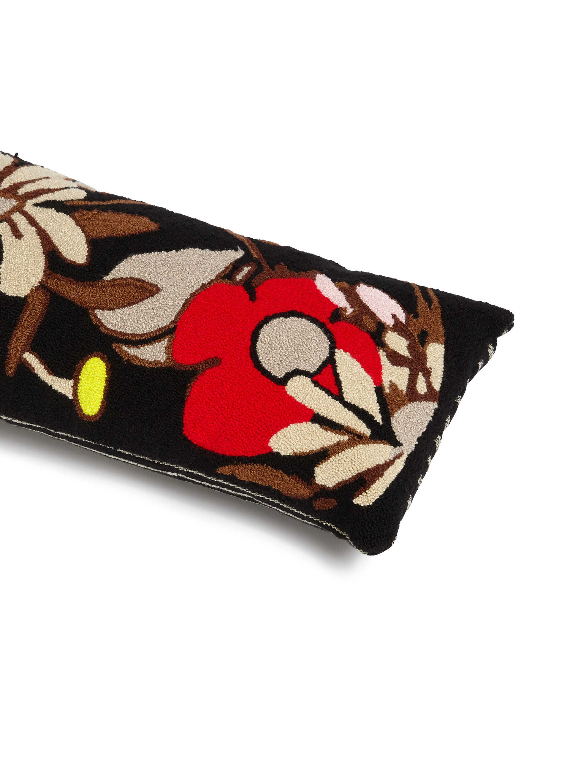 MARNI MARKET cushion in black fabric with flower motif - Furniture - Image 3