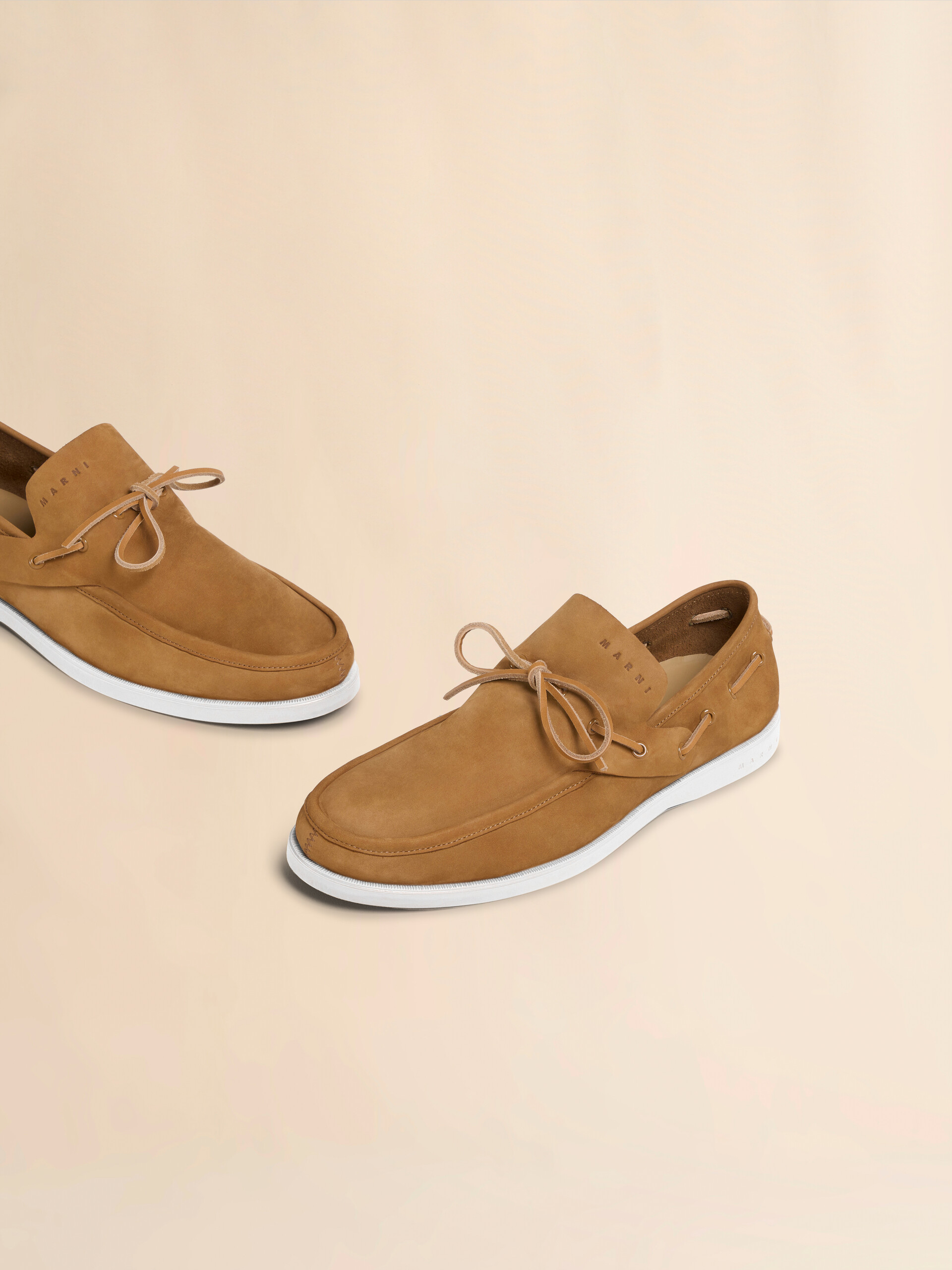 Blue nubuck boat loafer - Lace-ups - Image 5