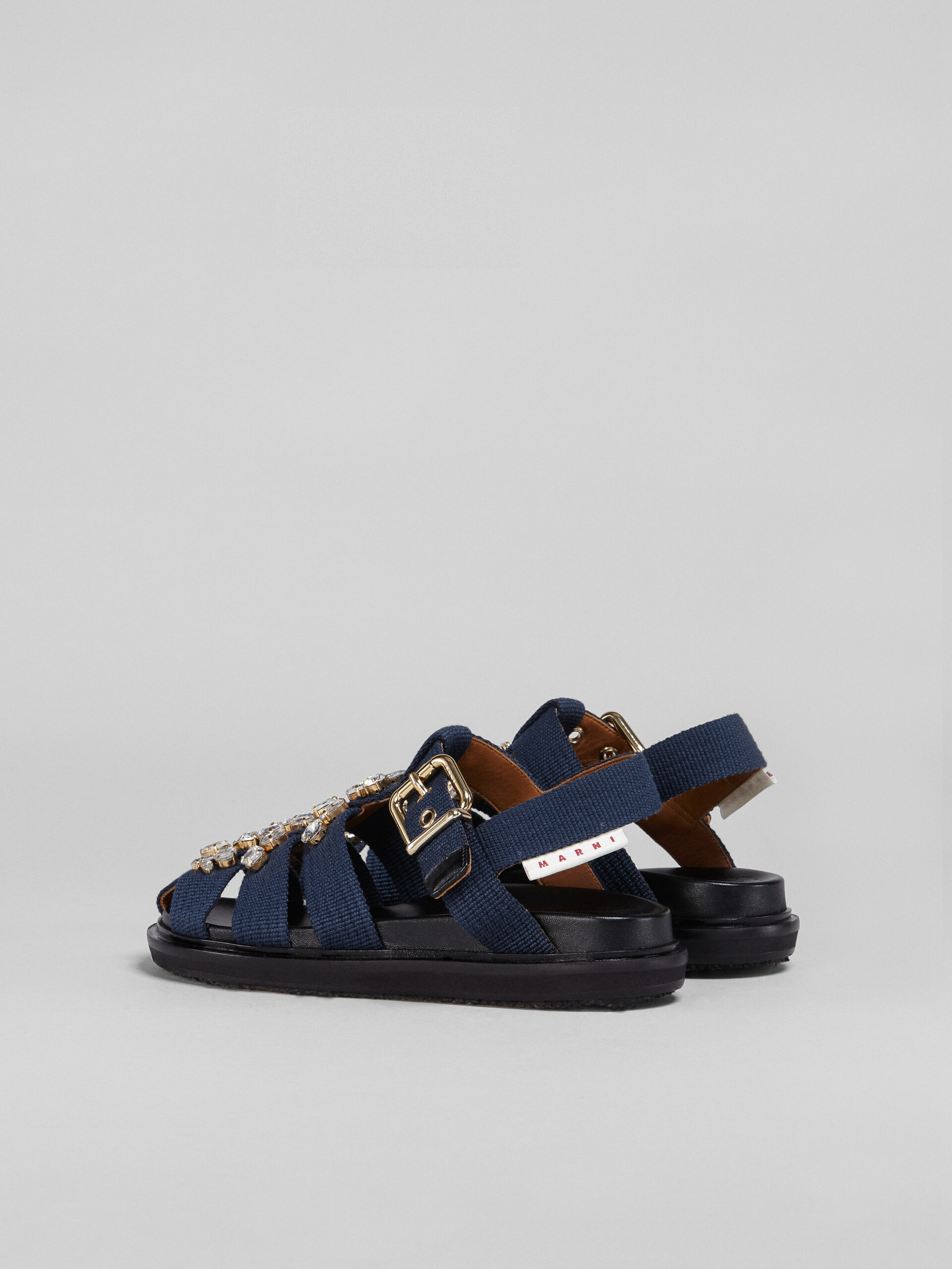 Blue ribbon Fussbett sandal with glass beads - Sandals - Image 3